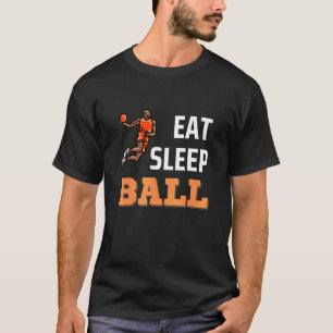 Sleep Basketball Basketball Basketball Spieler Dun T-Shirt