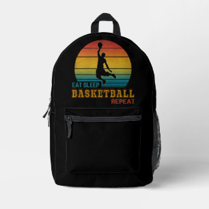 Sleep Basketball wiederholen Bedruckter Rucksack