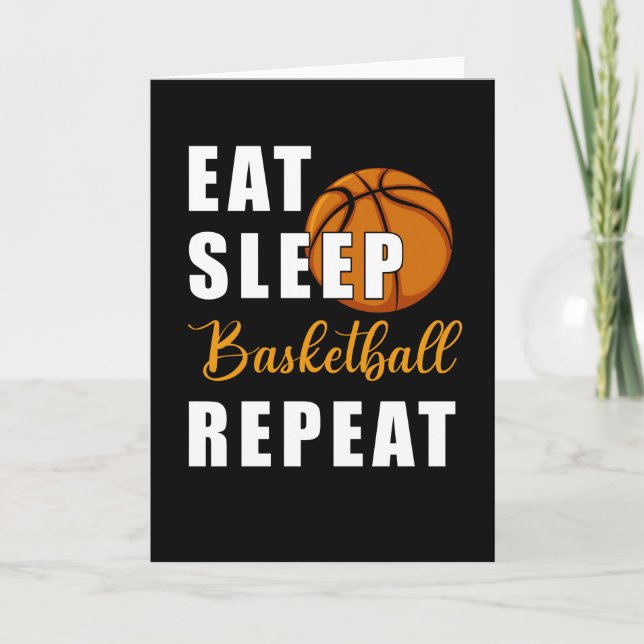 Sleep Basketball wiederholen Karte (Vorderseite)