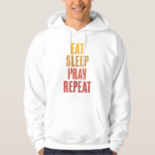 Sleep-Beten wiederholen Hoodie