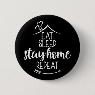 Sleep Bleibe Zuhause wiederholen Button