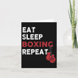 Sleep Box essen - Boxing Lover Gym Boxer Kickboxin Karte