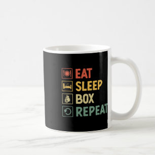 Sleep Box Wiederholen Boxer Sport Stärke Athlete Kaffeetasse