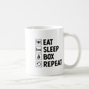 Sleep Box Wiederholen Boxer Sport Stärke Athlete Kaffeetasse
