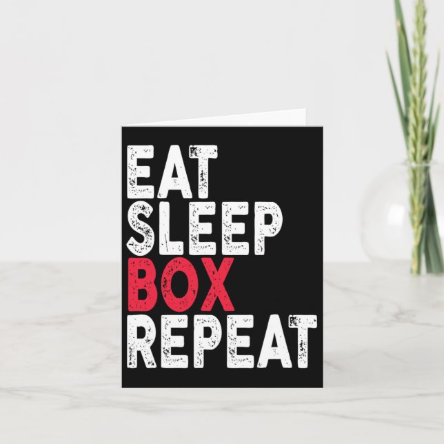 Sleep Box Wiederholung des Boxing-T-Shirts Karte (Vorderseite)