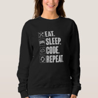 Sleep Code Wiederholen Coding Coder-Programmierer