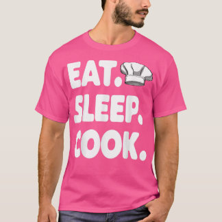 Sleep Cook Koch Cap Bake T-Shirt Frauen kochen