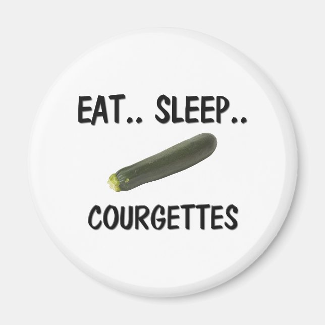 Sleep COURGETGETS essen Magnet (Vorne)