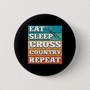 Sleep Cross Country Wiederholung Skier Winter Spor Button