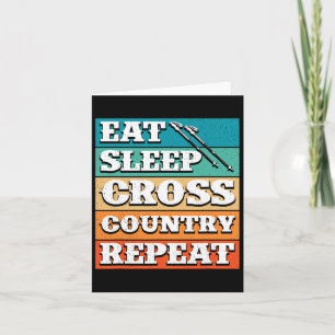 Sleep Cross Country Wiederholung Skier Winter Spor Karte