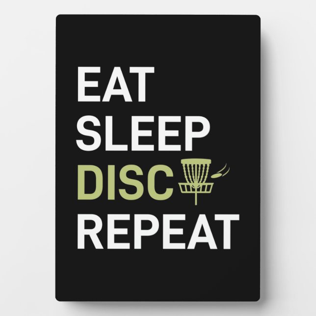 Sleep Disk Golf wiederholen Fotoplatte (Vorderseite)