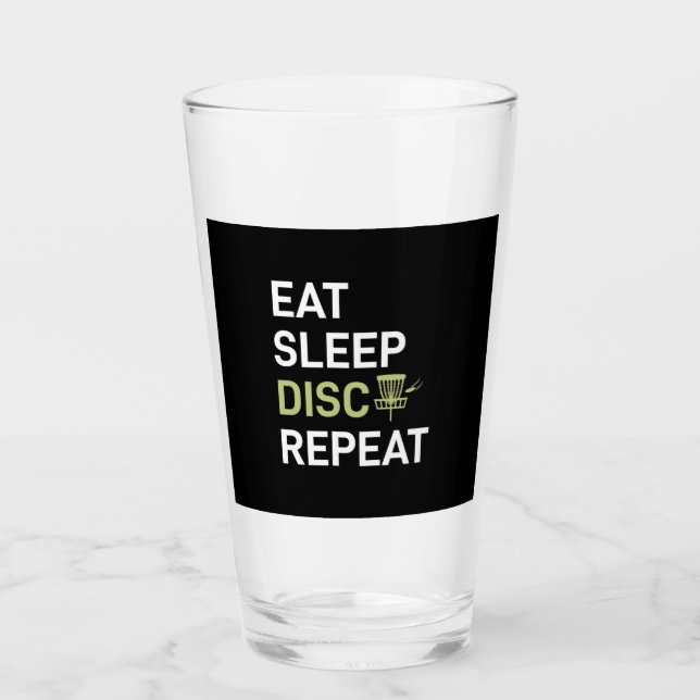 Sleep Disk Golf wiederholen Glas (Vorderseite)