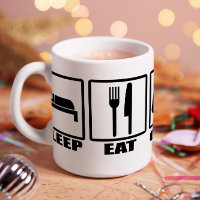 Sleep Eat and Game Funny Geek Novelty