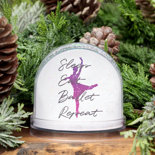 Sleep Eat Ballet Repeat – Funny Ballerina  Schneekugeln (Winter)