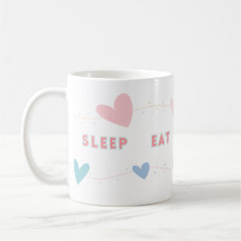 Sleep Eat Read Wiederholung Tasse