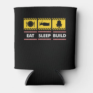 Sleep Essen Build Wiederholen Gebäude Blocksteine Dosenkühler