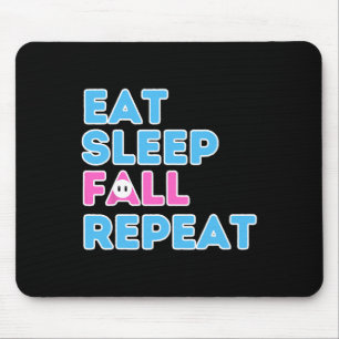 Sleep Fall Wiederholen Videospiel-Typ Video Gamer  Mousepad