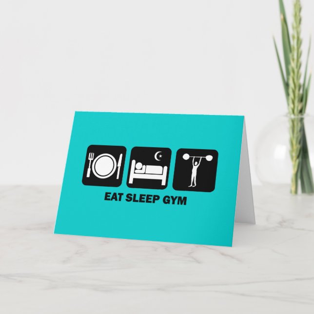 Sleep-Fitnessraum Karte (Vorderseite)