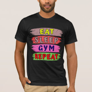 Sleep-Fitnessstudio wiederholen T-Shirt