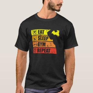 Sleep Gym Eat Repeat Cool Classic T - Shirt