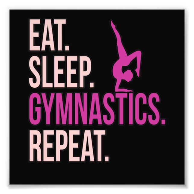 Sleep Gymnastik Gymnastik Gymnastik Liebe Sport Fotodruck (Vorne)