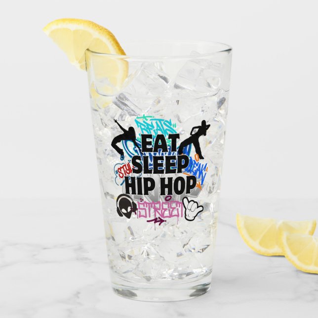 Sleep Hiphop.w essen Glas (Vorderseite Ice)