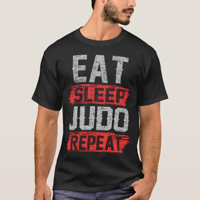 Sleep Judo wiederholen T-Shirt (Vorderseite)
