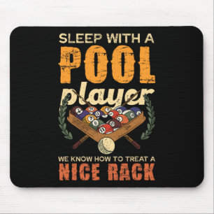 Sleep mit einem Pool Player schön Rack Spaß Mousepad