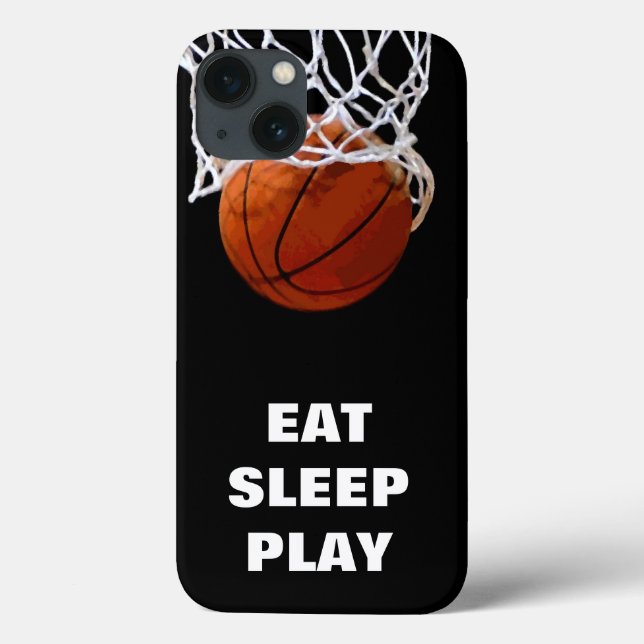 Sleep Play Basketball Motivierend essen Case-Mate iPhone Hülle (Rückseite)