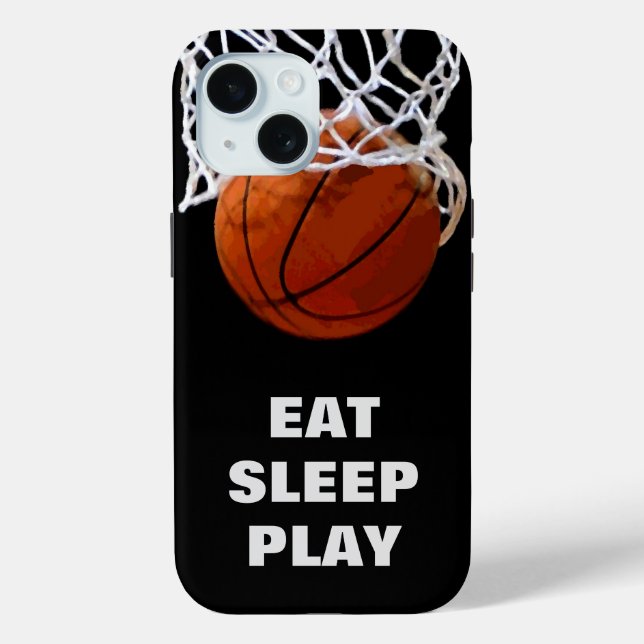 Sleep Play Basketball Motivierend essen Case-Mate iPhone Hülle (Rückseite)