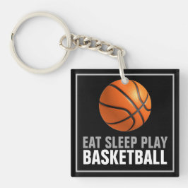 Sleep Play Basketball Motivierend Schlüsselanhänger