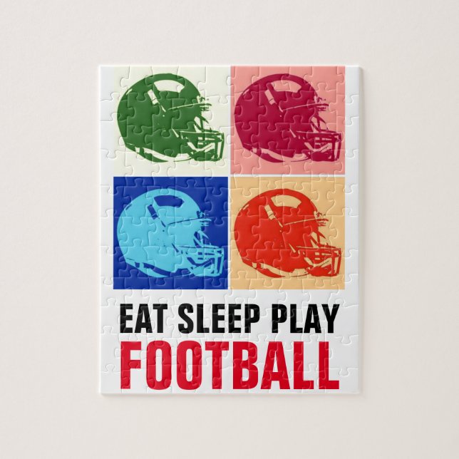 Sleep Play Football Pop Art (Vertikal)