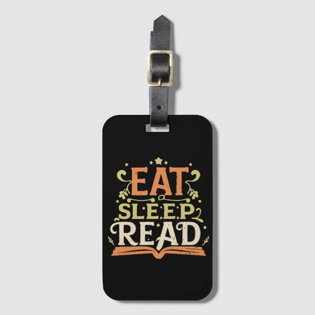 Sleep Read, Funny Reading Gepäckanhänger (Vorderseite Vertikal)