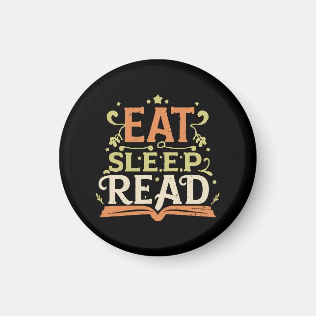 Sleep Read, Funny Reading Magnet (Vorne)