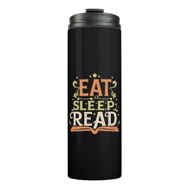 Sleep Read, Funny Reading Thermosbecher (Vorderseite)