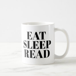 Sleep Read Tasse essen | Niedlich Book Lover Sloga
