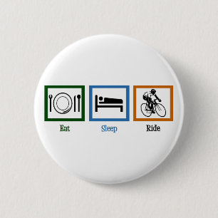 Sleep Ride essen (Radfahrer) Button