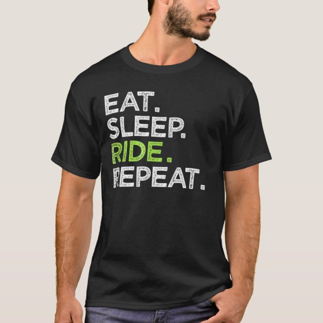 Sleep Ride Liebe Reiten T-Shirt (Vorderseite)