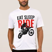 Sleep Ride Motocross Motorrad Pop Art