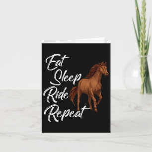 Sleep Ride Pferde Wiederholung Racing Ridin Karte