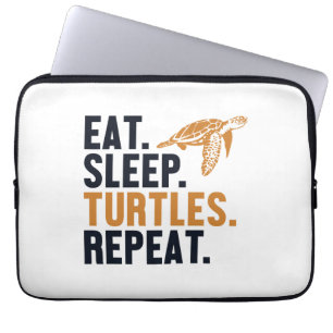 Sleep Schildkröten wiederholen Tortoise Painted Lo Laptopschutzhülle