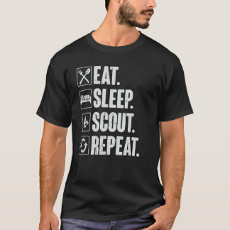 Sleep Scout Scouting essen T-Shirt