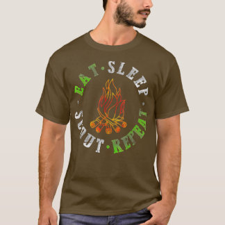 Sleep Scout Sleep Camping Scouting Lover wiederhol T-Shirt