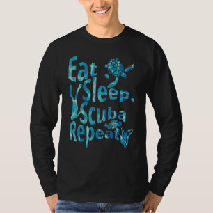 Sleep Scuba Wiederholen Scuba Life Caribbean Edit T-Shirt