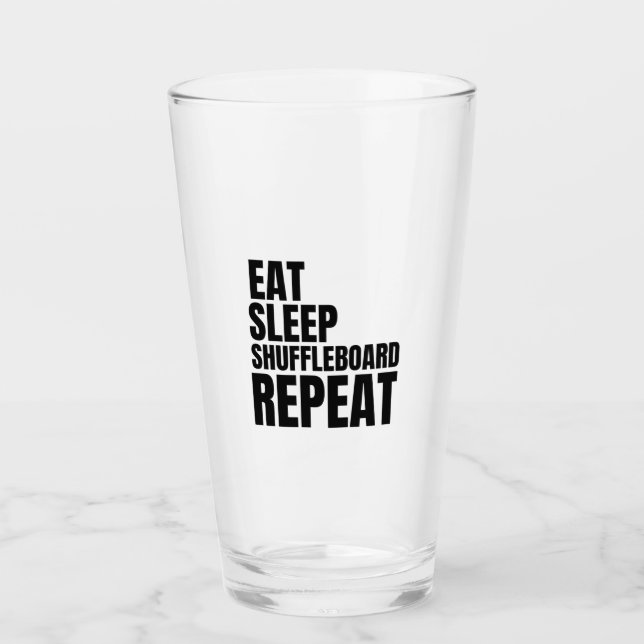 Sleep Shuffleboard wiederholen Glas (Vorderseite)