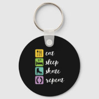 Sleep Skate essen Funny Figure Skaters Ice Skaten
