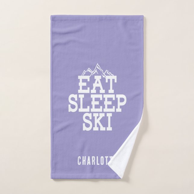 Sleep Ski Wintersport-Neuheit Handtuch (Handtuch)