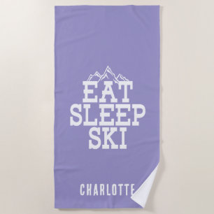 Sleep Ski Wintersport-Neuheit Strandtuch