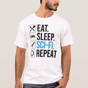 Sleep Sleep-Sci-Fi Wiederholung T-Shirt