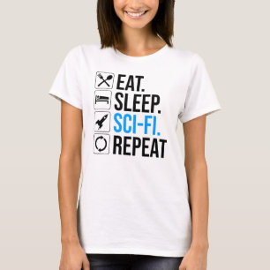 Sleep Sleep-Sci-Fi Wiederholung T-Shirt